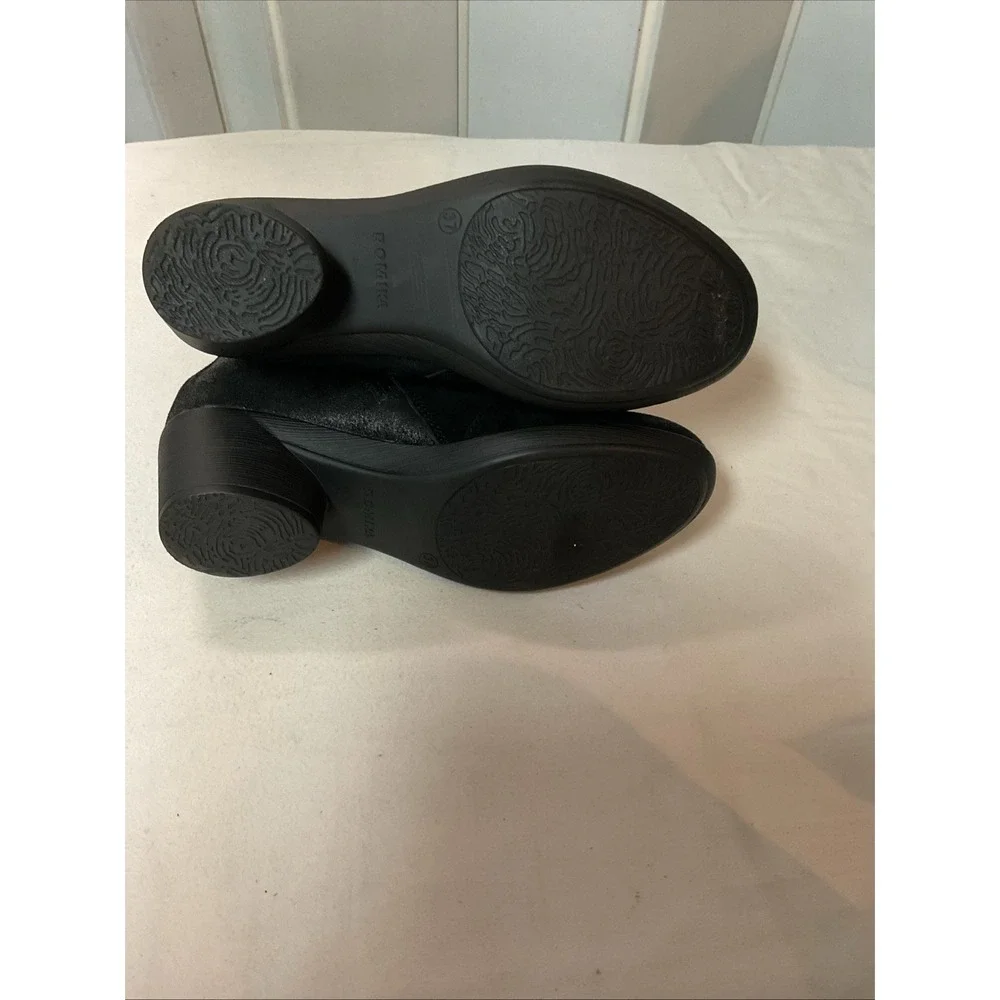Suede Black Boots Womens‎ Sz 6 (37) Dry Tex Waterproof Pull On Side Zip Leather
